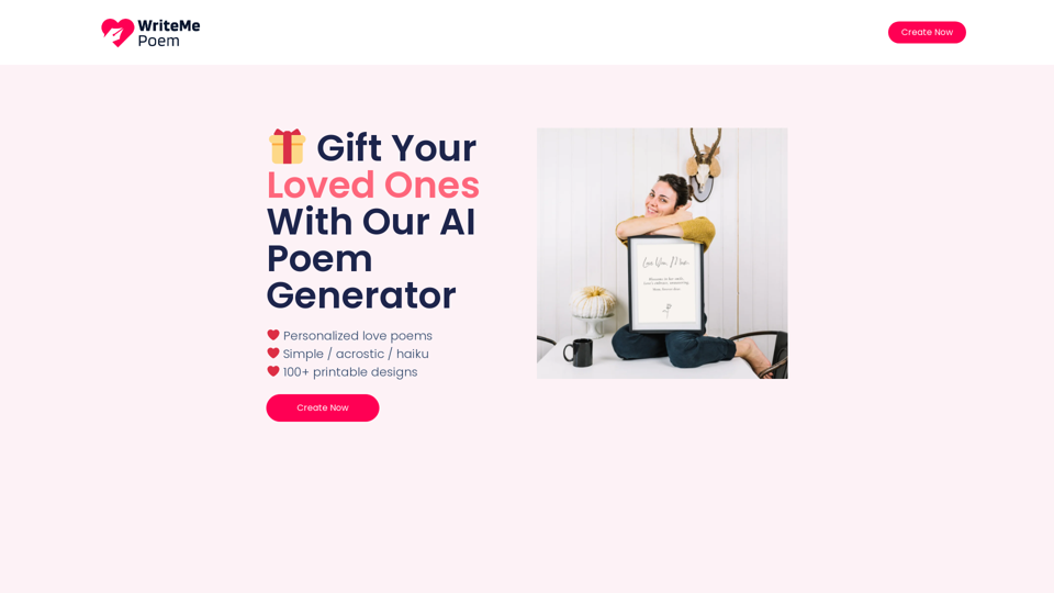 Gift Your Loved Ones With Our AI Poem Generator​ - WriteMePoem