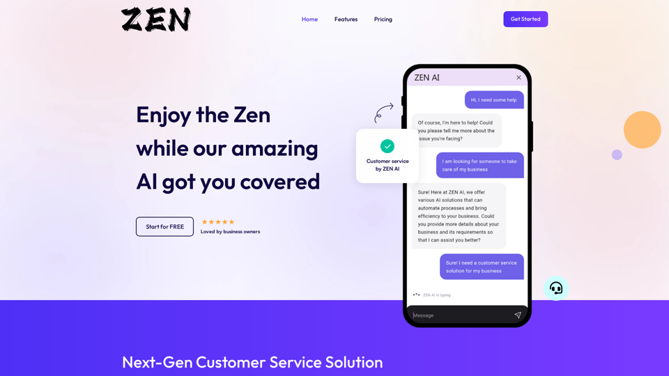 ZEN AI | Customer Service AI For Everyone