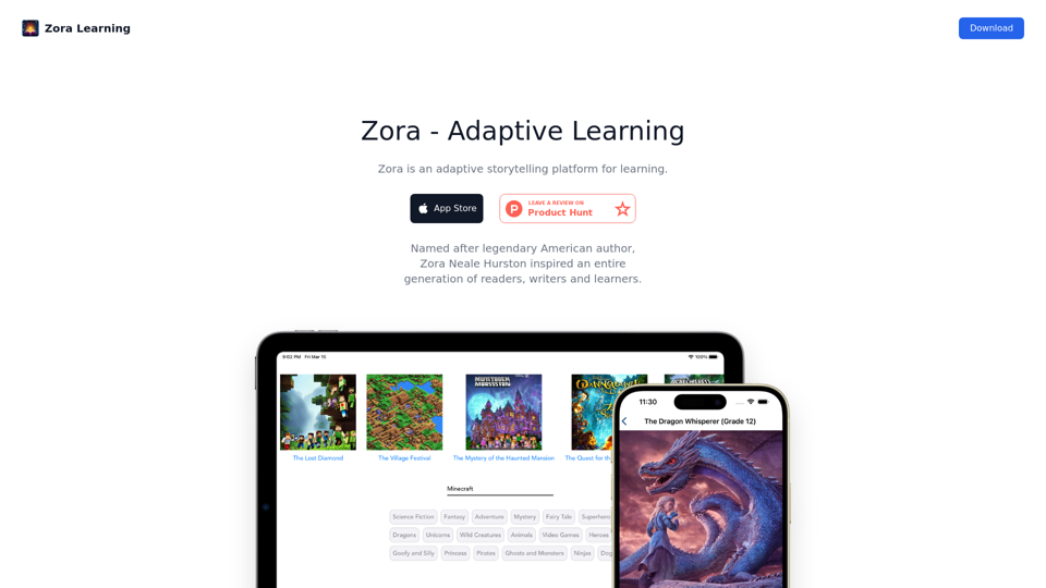 Zora - Adaptive Learning