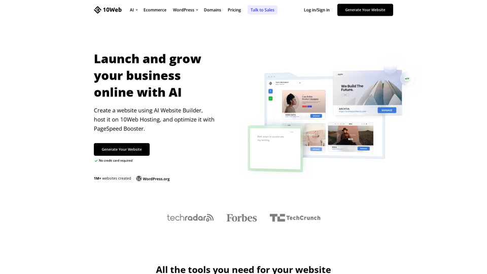 Elevate Your Business with 10Web screenshot