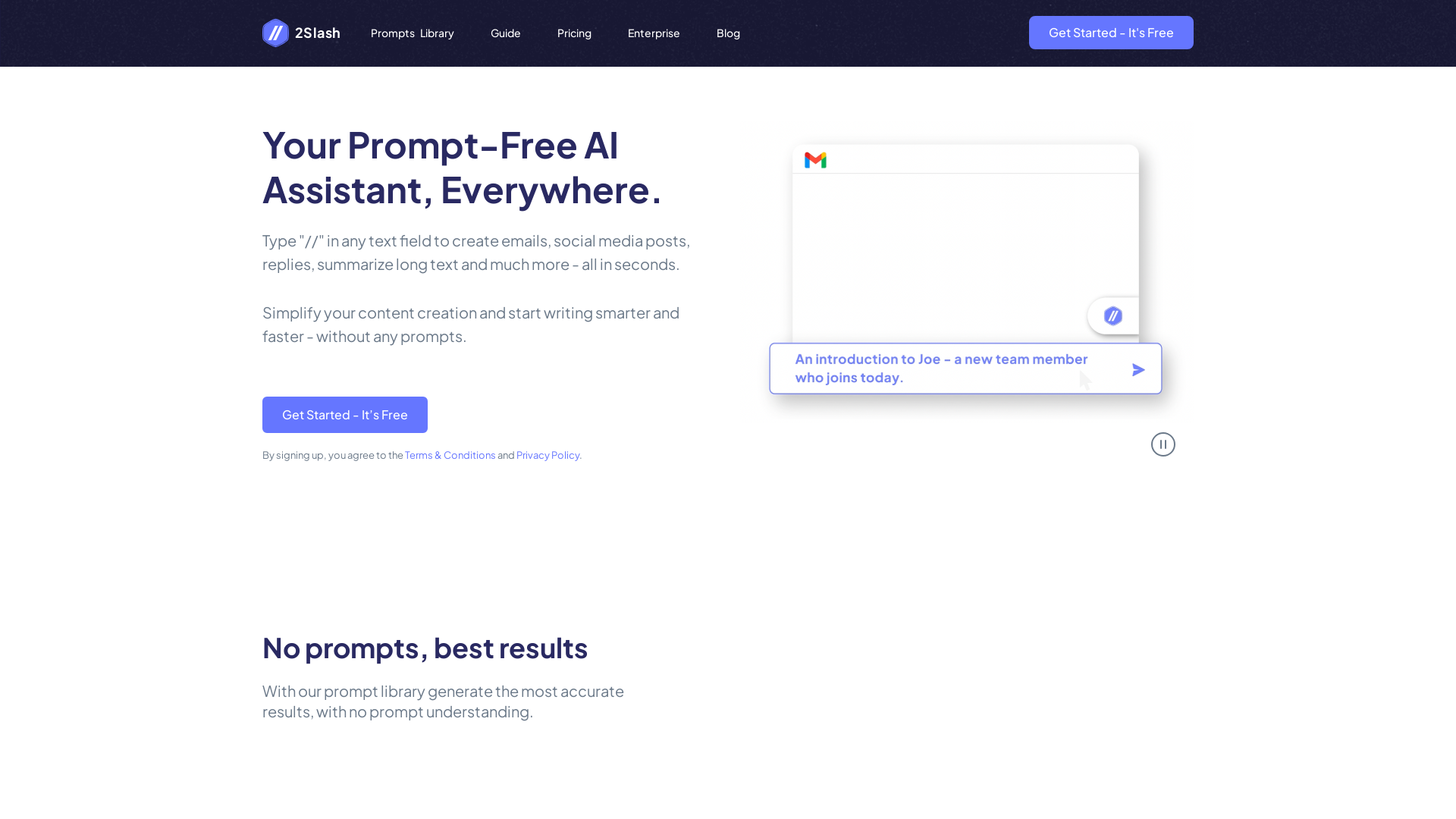 Your Prompt screenshot