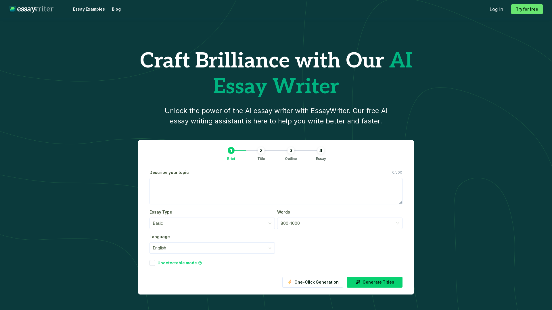 AI Essay Writer screenshot