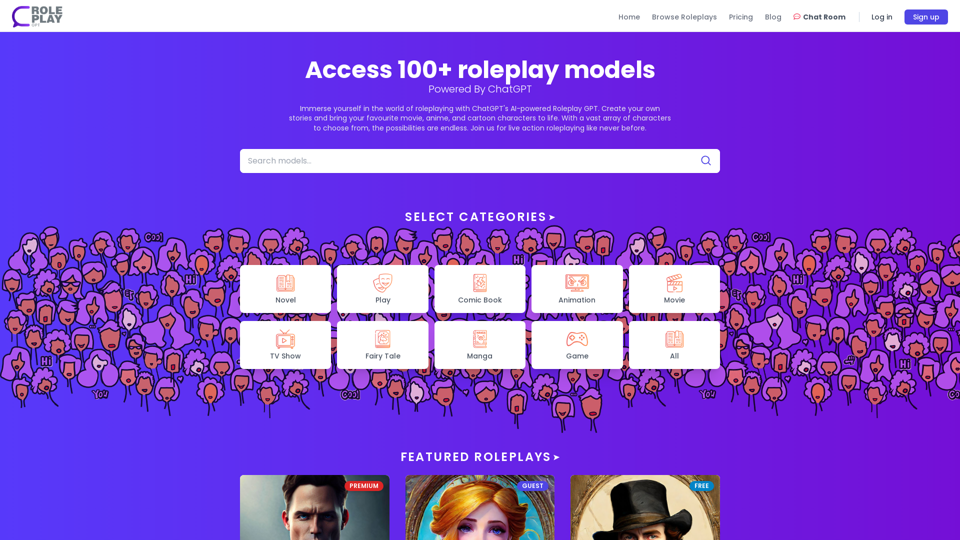 RoleplayGPT - Roleplay AI Powered by Open AI ChatGPT