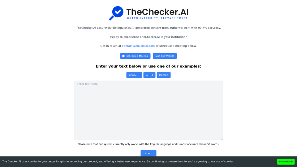 Demo - The Checker AI