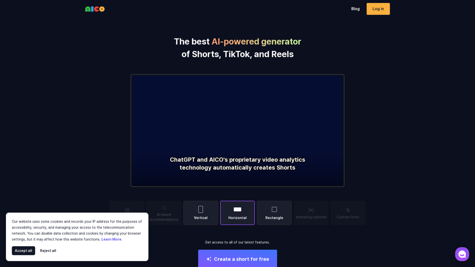 AICO - Create Shorts from YouTube in only 3 clicks