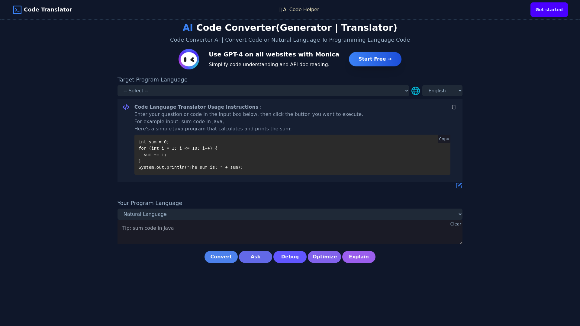AI Code Converter