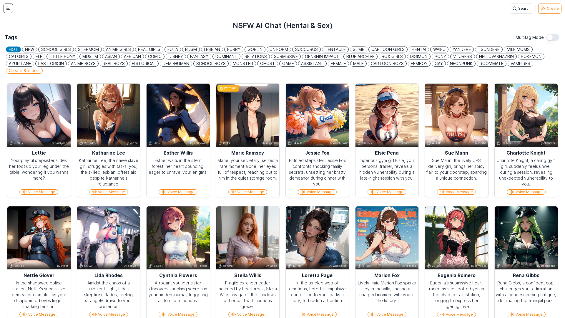 AI Sex Chat with no filter, c.ai alternative for AI Porn Chat