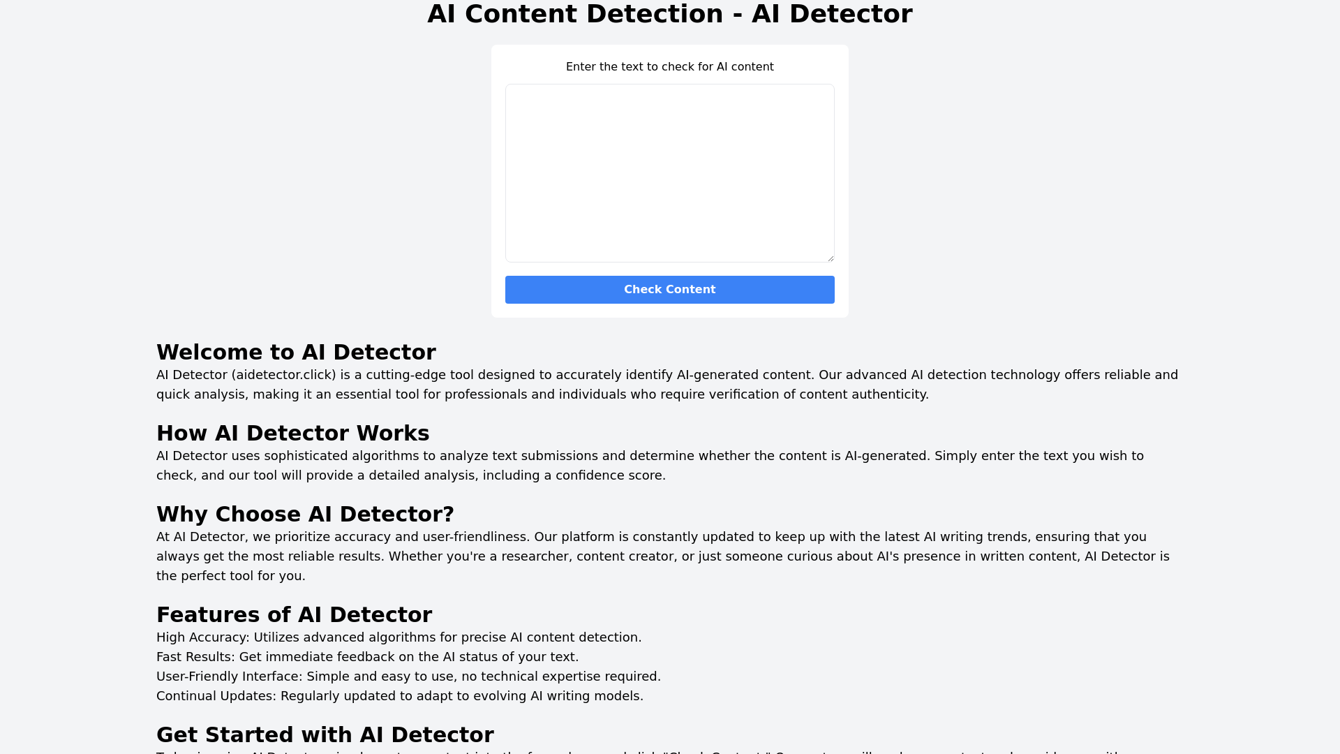 AI Content Detection