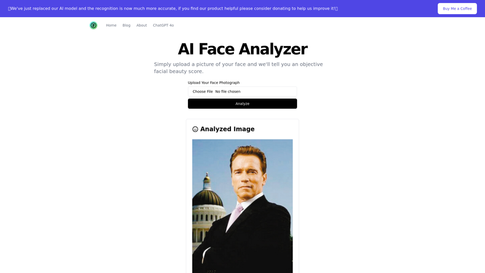 AI Face Analyzer screenshot