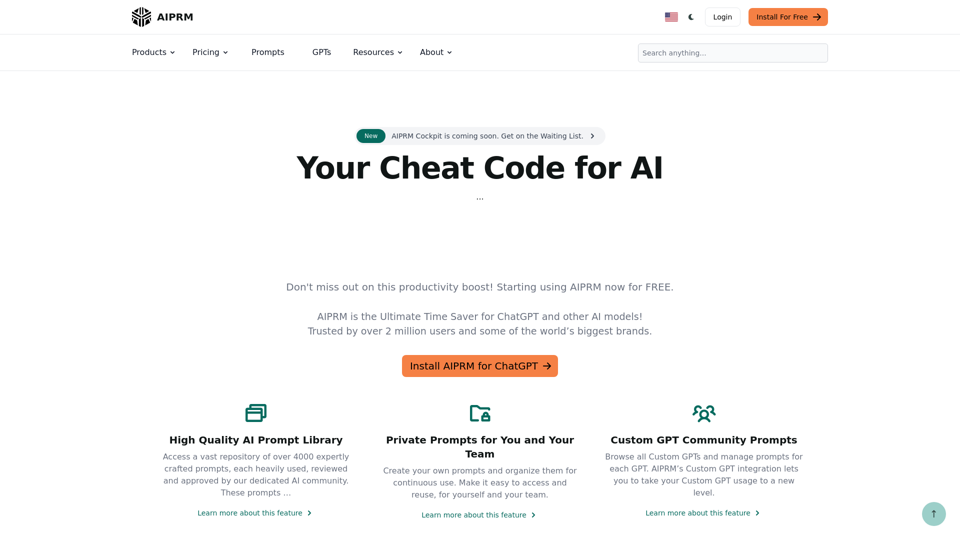 AIPRM screenshot