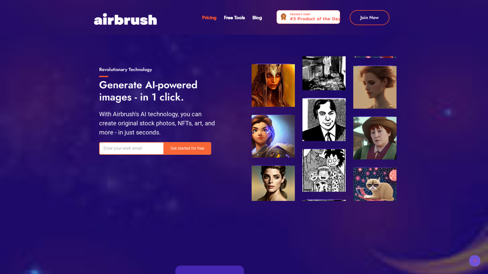 Airbrush - Best AI Art, Image & Stock Photo Generator