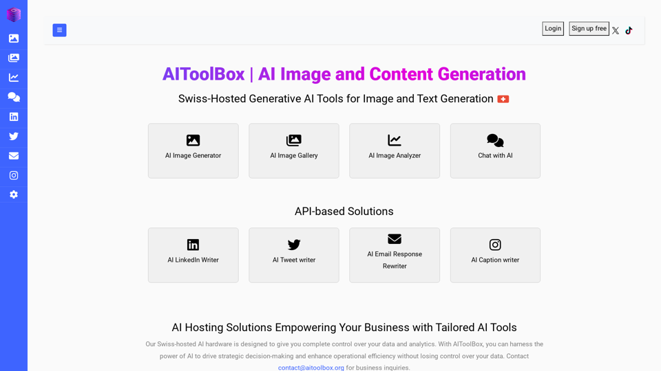 AIToolBox | AI Image and Content Generation, Customization, and Hosting Solutions