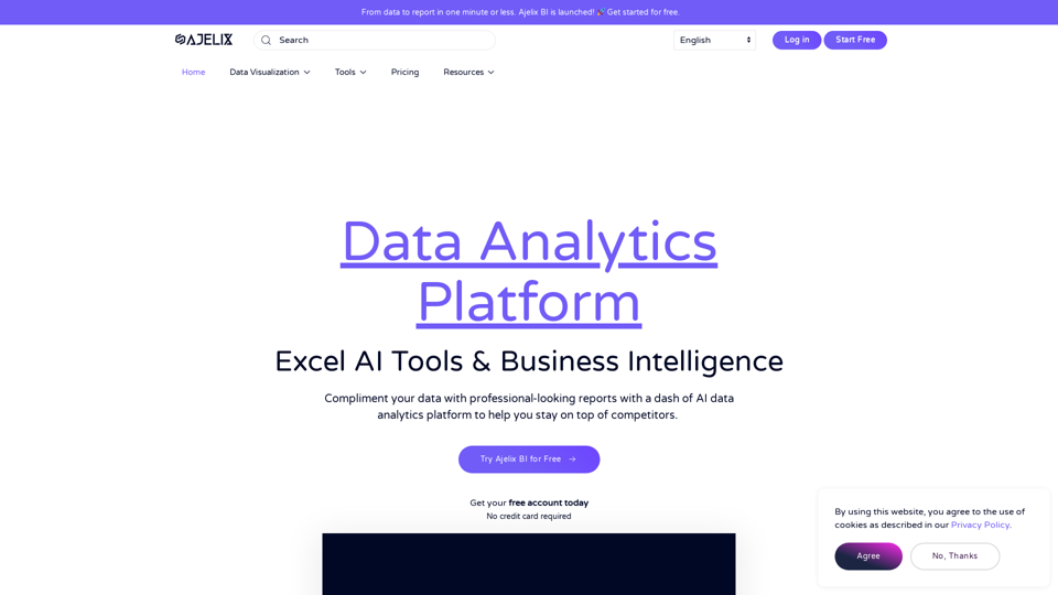 Data Analytics Platform screenshot
