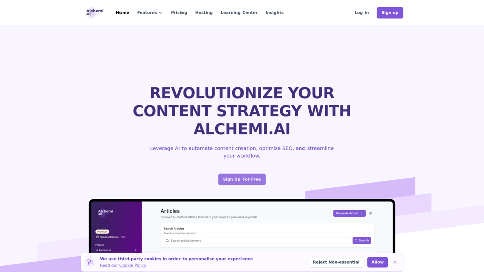 Alchemi.ai: Elevate Content Strategy with AI