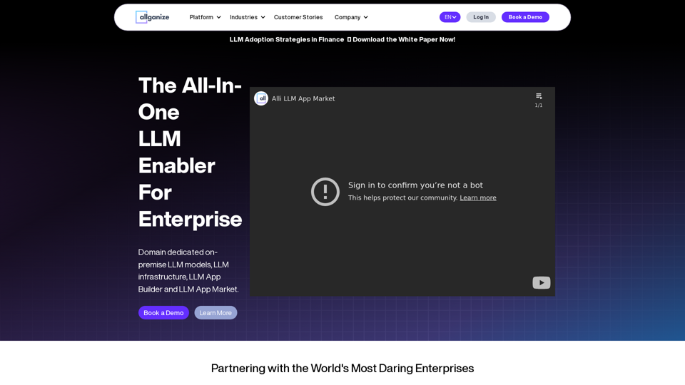 Allganize Inc. | Leading LLM Enabler for Enterprise AI Solutions