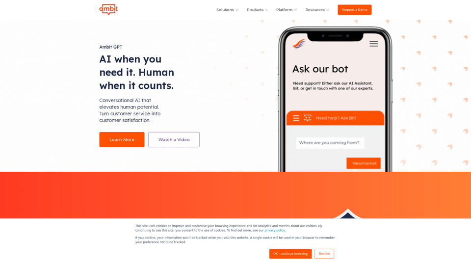 AI Chatbot Software & Customer Service Automation - Ambit