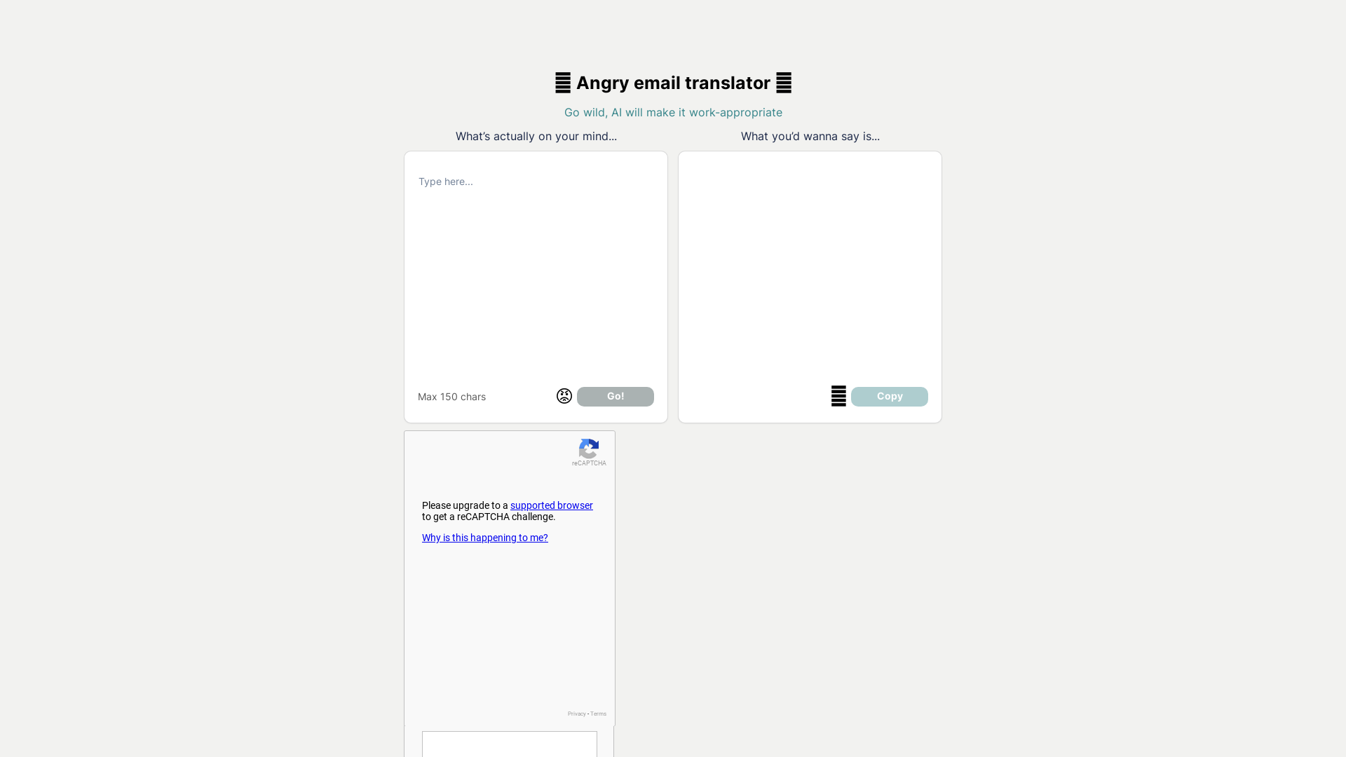 Angry Email Translator