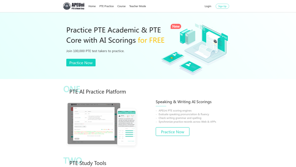 Practice PTE with AI Scorings screenshot