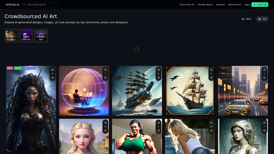 Arthub.ai screenshot