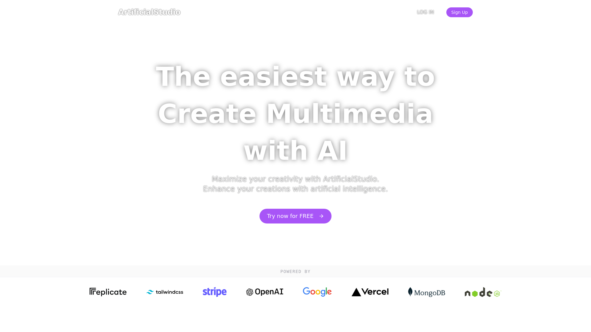 ArtificialStudio screenshot