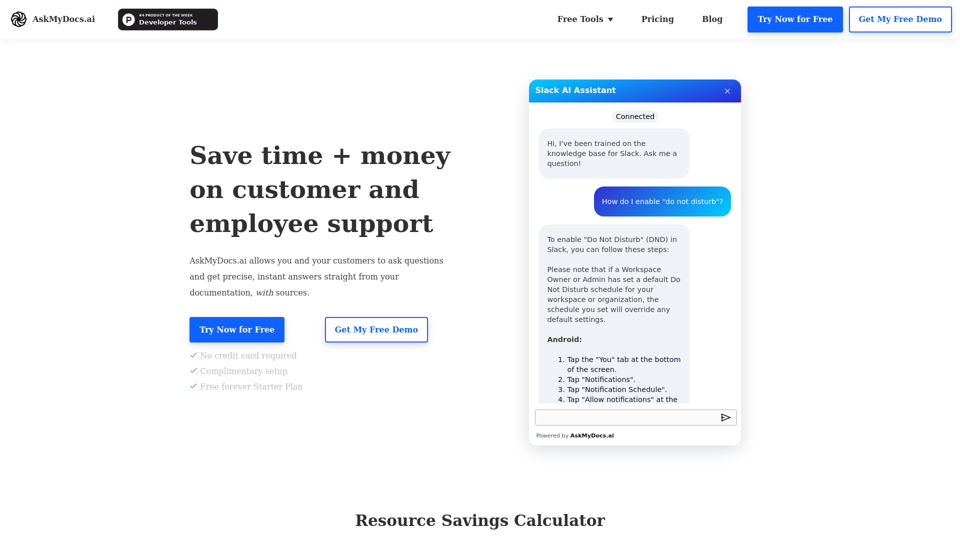 AskMyDocs.ai screenshot