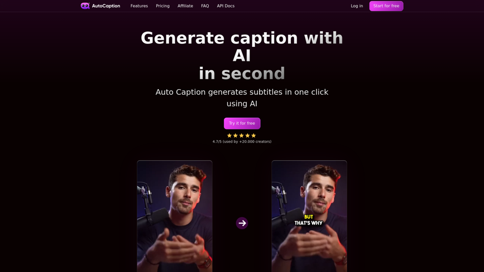 Auto Caption AI - Easy to use