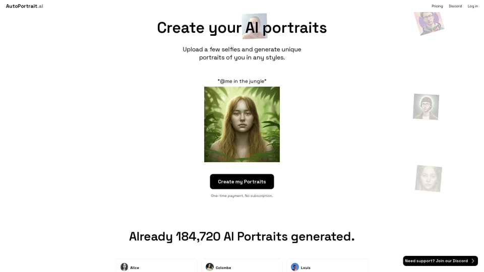 AI Portrait Generator - Create your AI Portraits Online