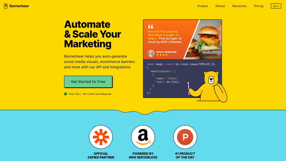 API for Automated Image and Video Generation screenshot