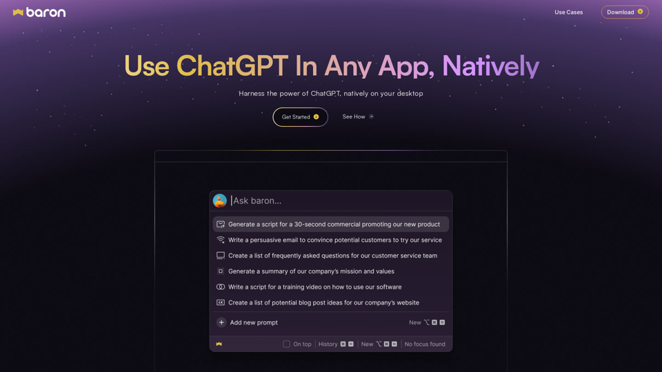 Unlock Free ChatGPT for Windows, Mac, & Linux screenshot