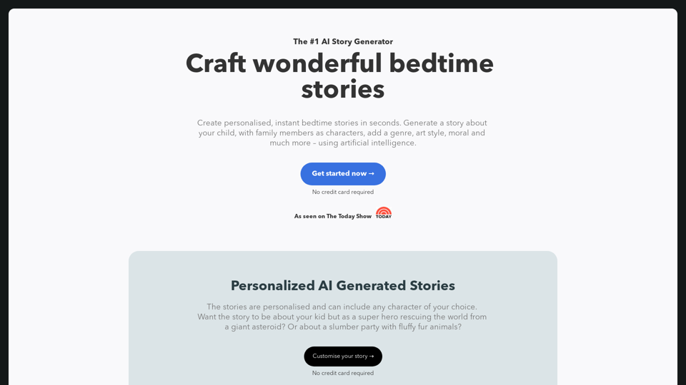 AI Story Generator screenshot