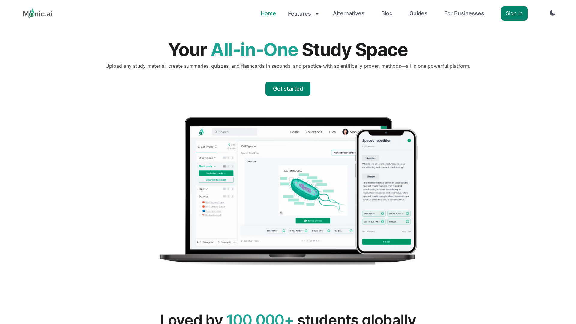 Monic.ai All in one Study Space | MagicBox.tools