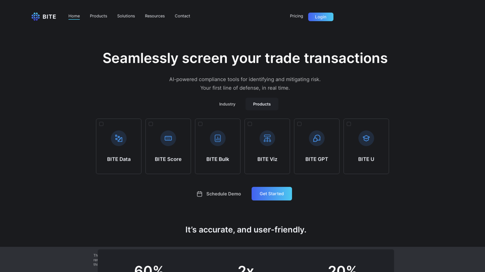 Trade Compliance Screening screenshot