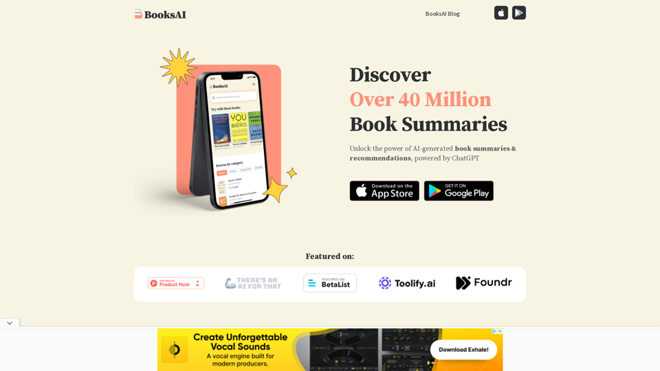 AI Book Summaries screenshot