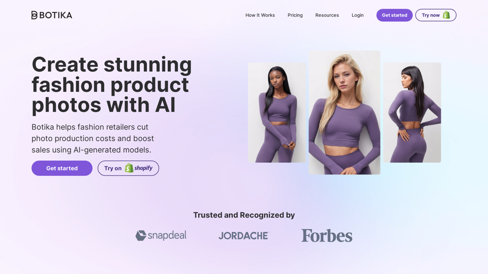 AI generated models for fashion ecommerce | Botika