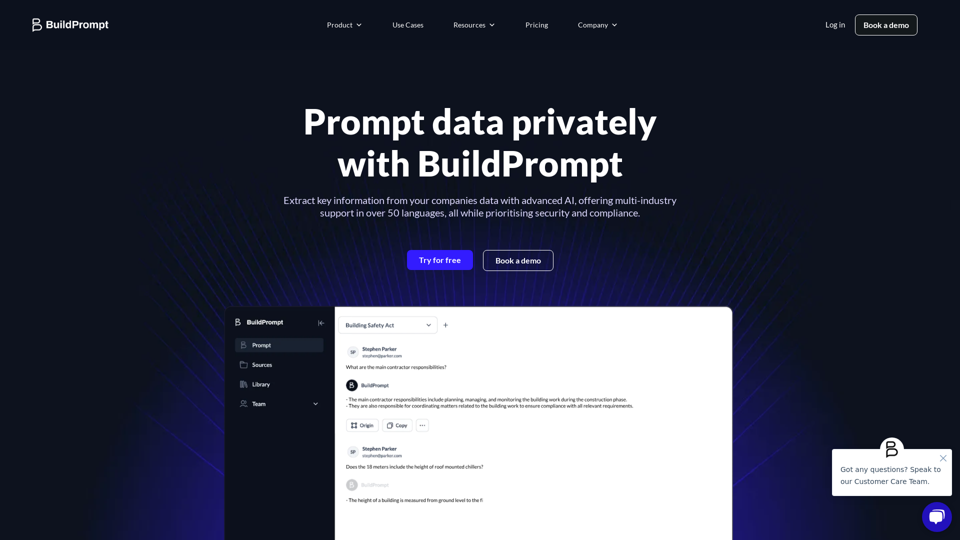 BuildPrompt screenshot