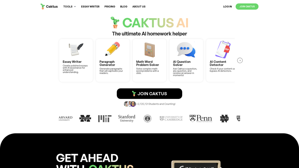Caktus AI screenshot