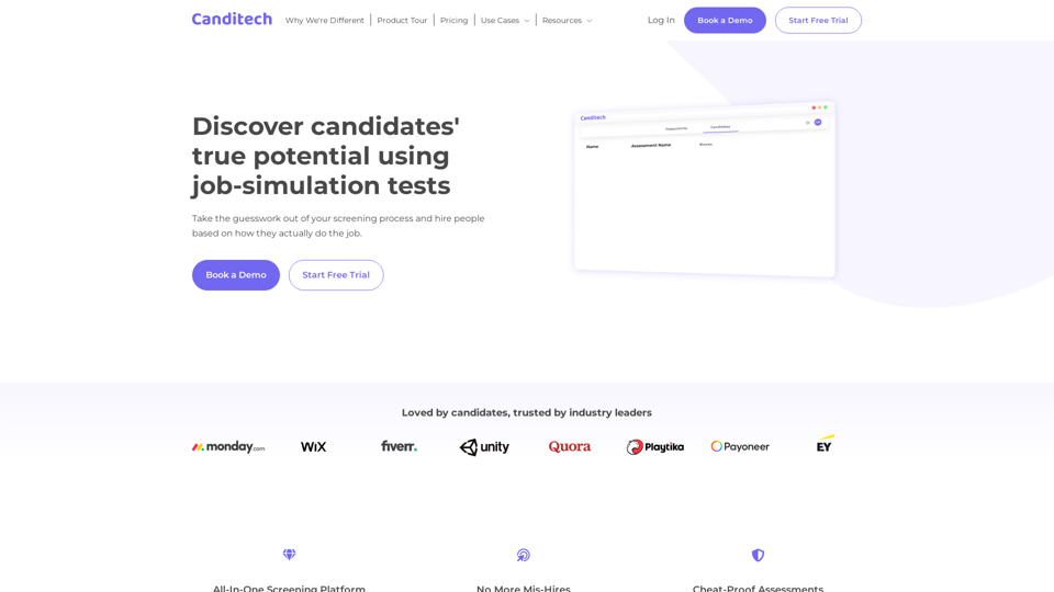 Canditech - Skill Assessments & Job Simulation Tests