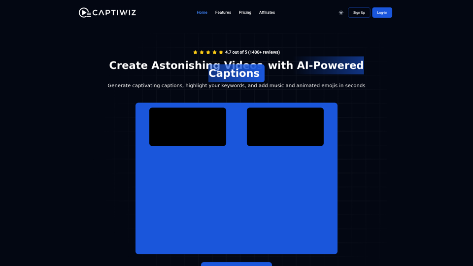 Captiwiz - The Finest  Auto Captions Generator For Your Videos