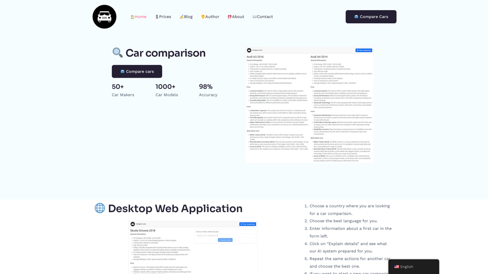 Home - Car Comparison