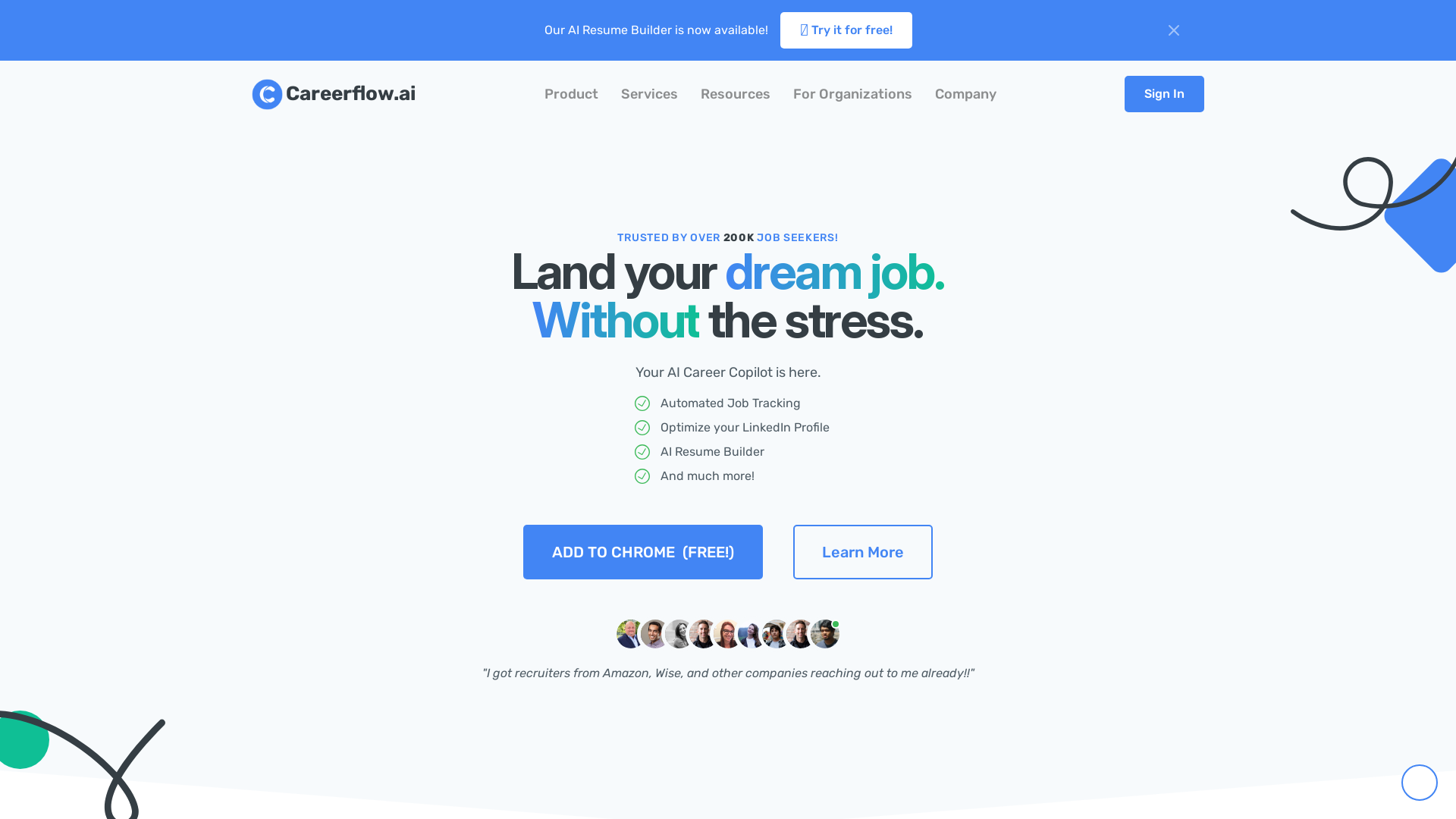 Careerflow screenshot