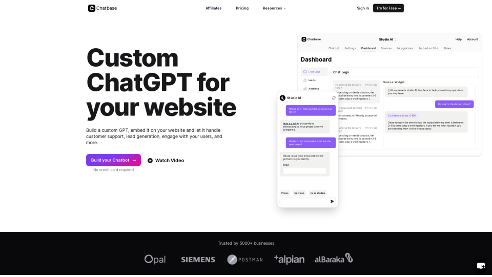 Chatbase screenshot