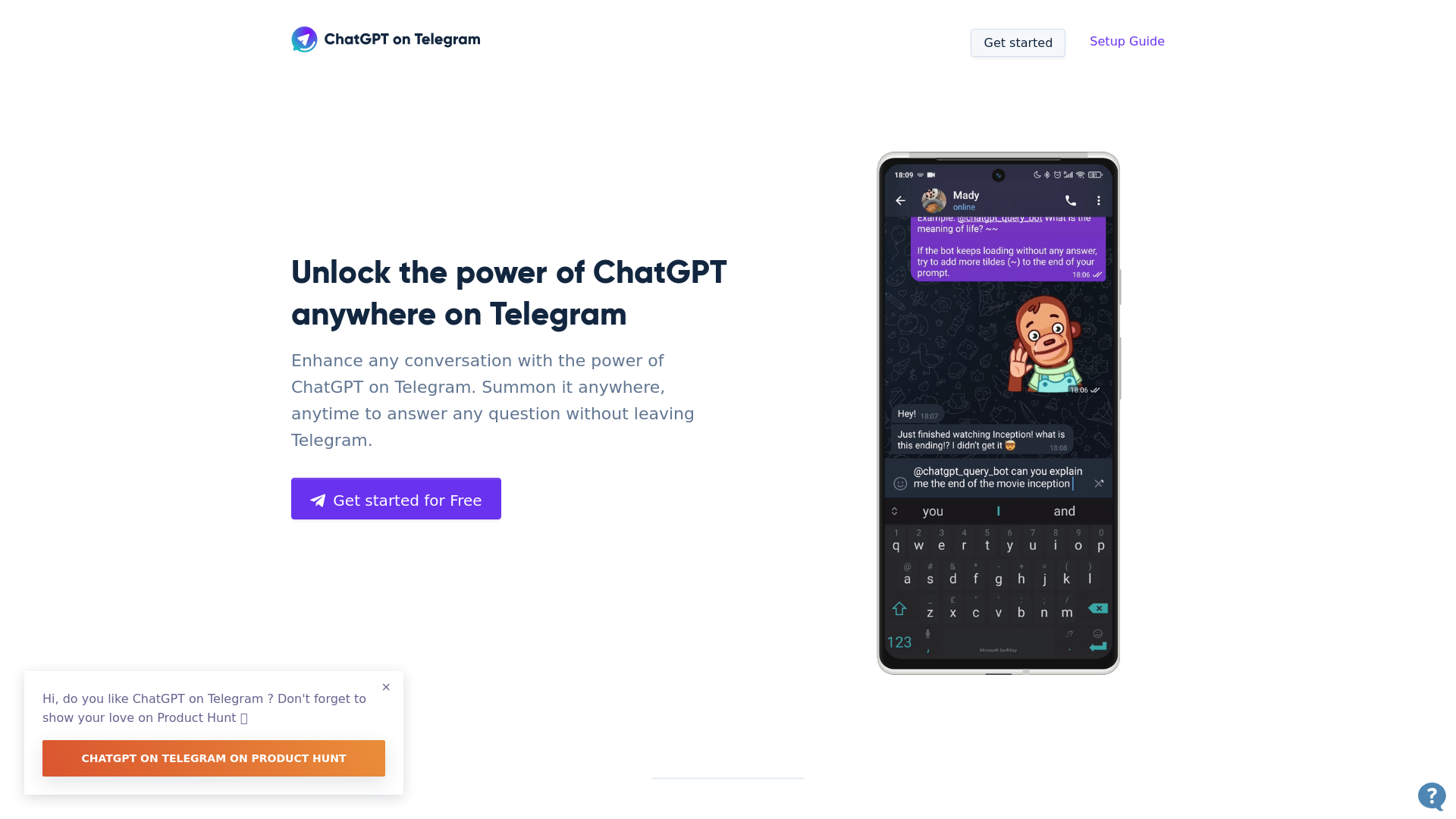ChatGPT on Telegram