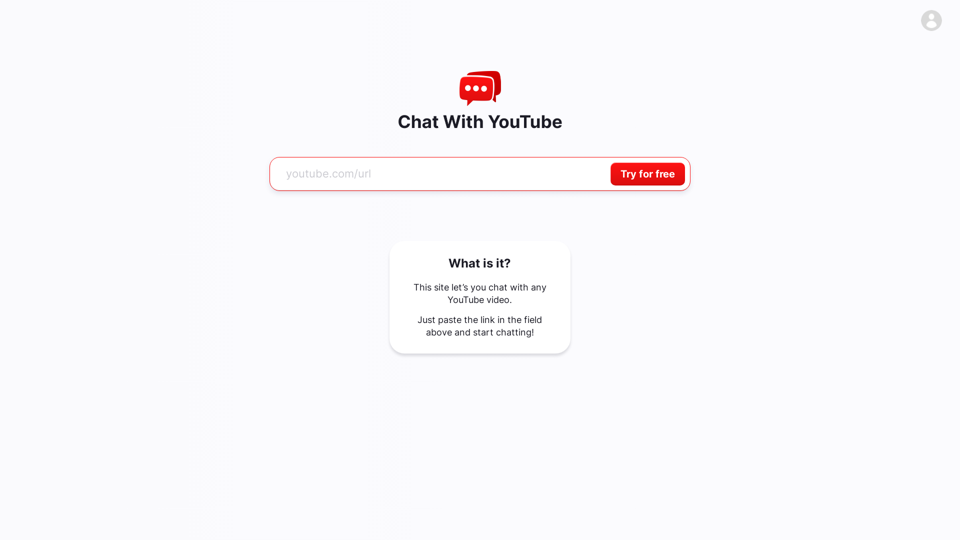 Chat With Youtube - Interactive AI Conversations with Youtube