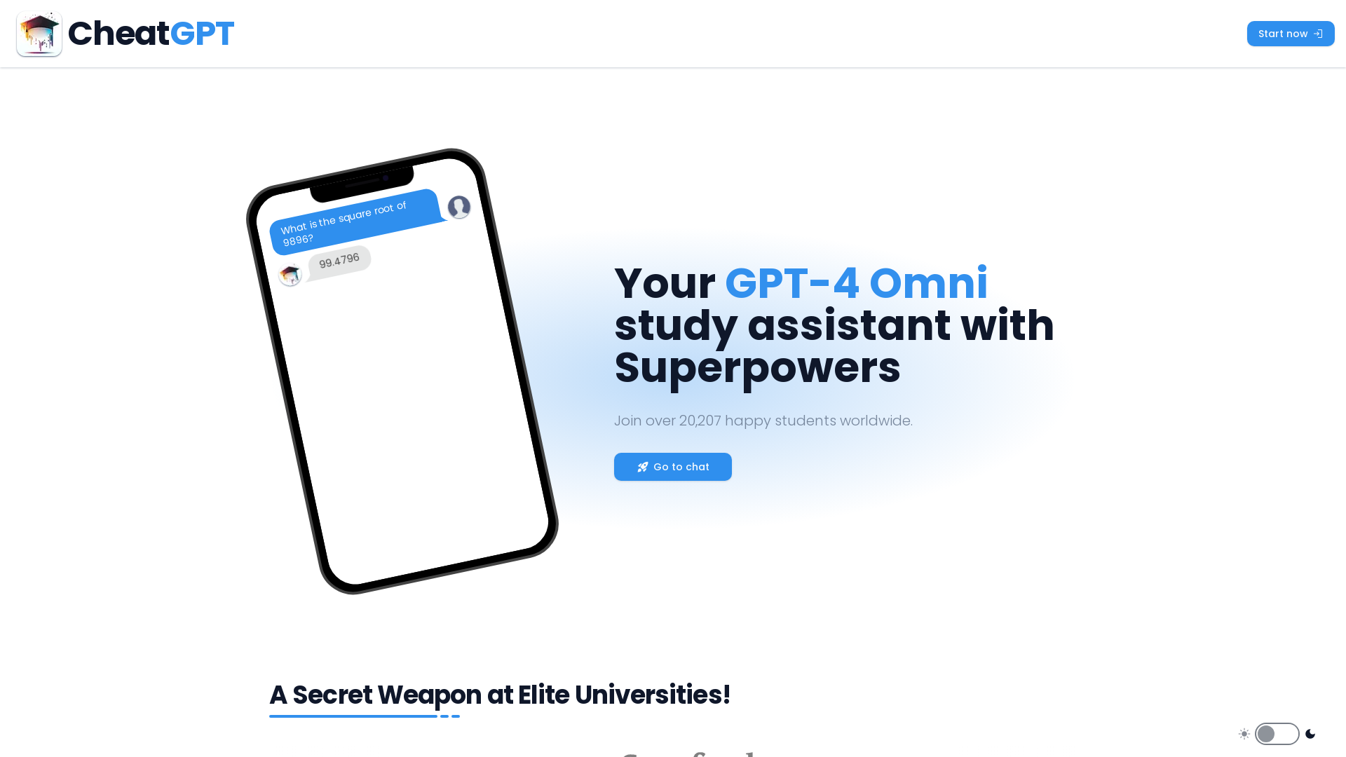 CheatGPT screenshot