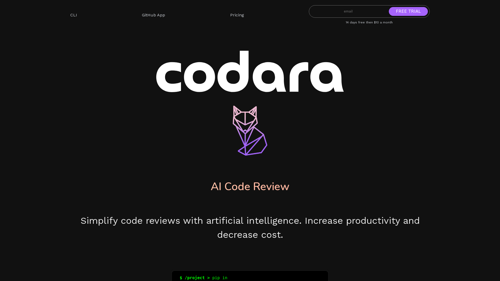 Codara screenshot