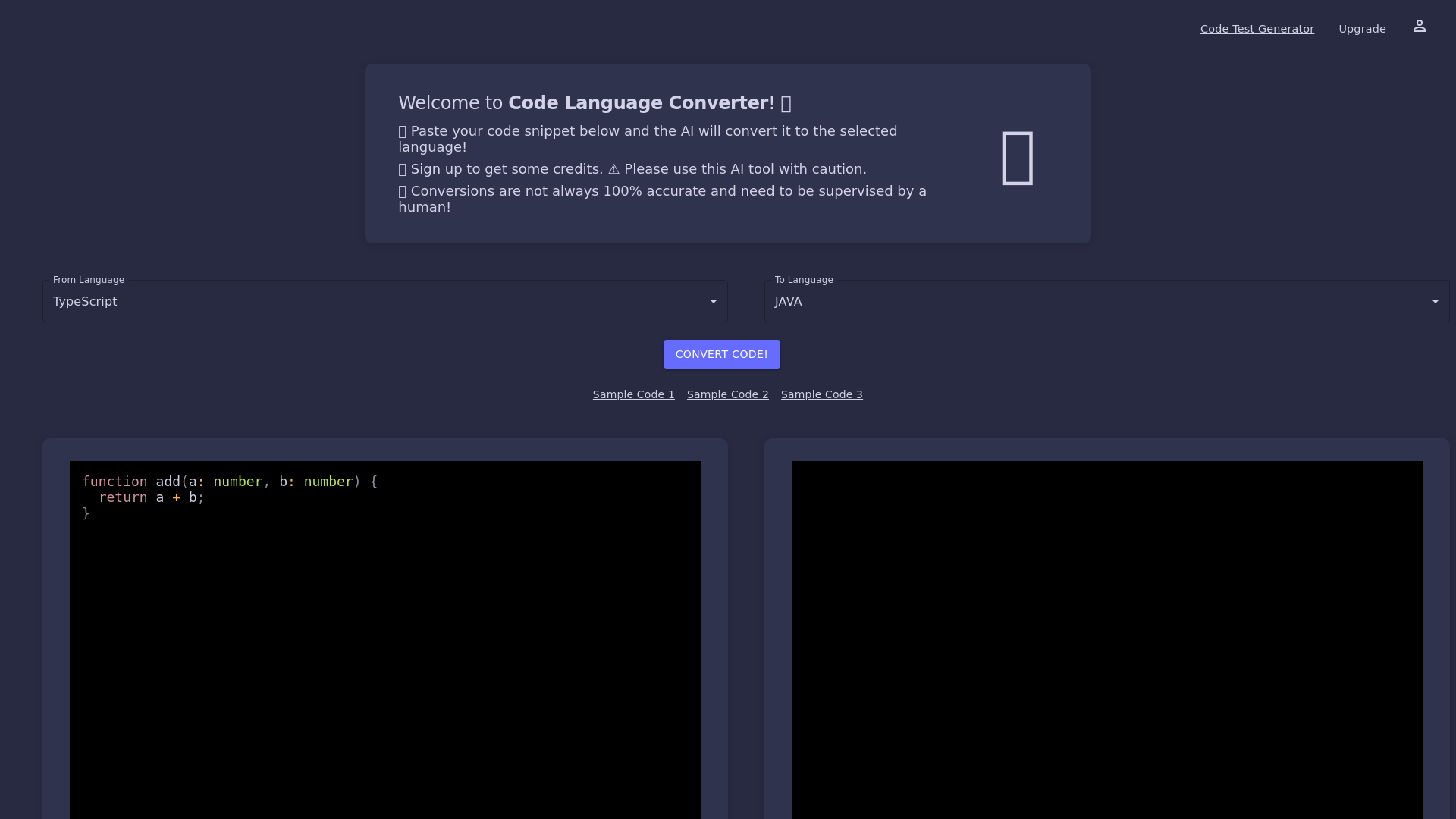 Code Language Converter