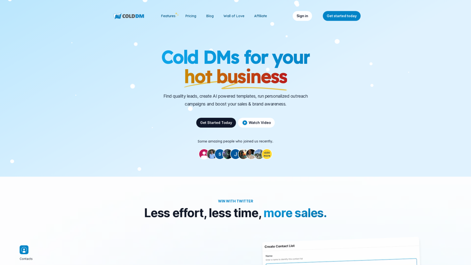 Cold DM - Make connections that last