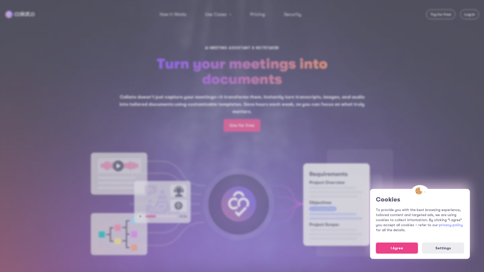 AI Notetaker & Document Generator | Collato