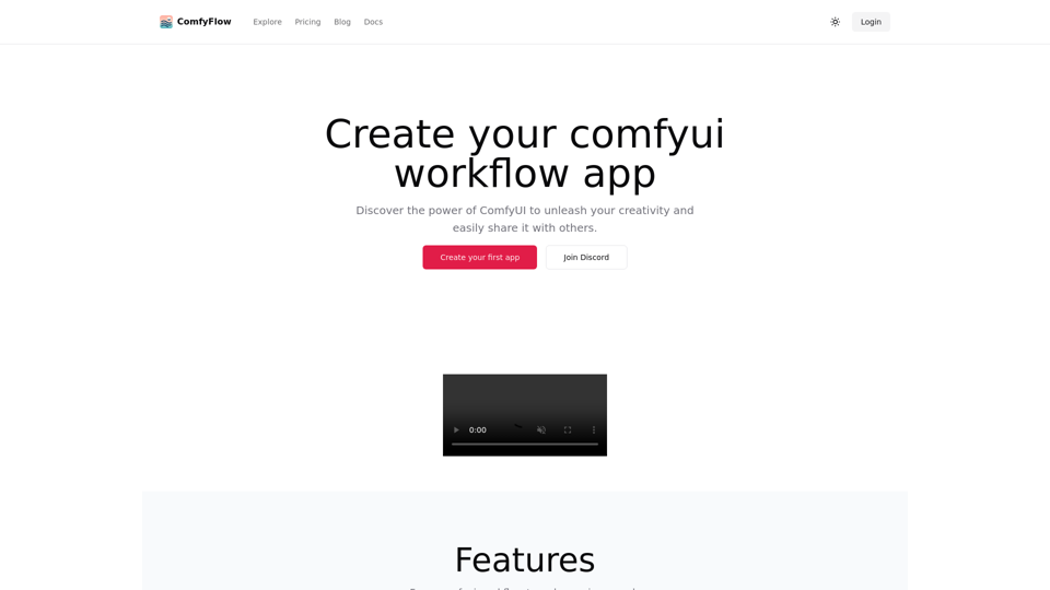 ComfyFlow screenshot