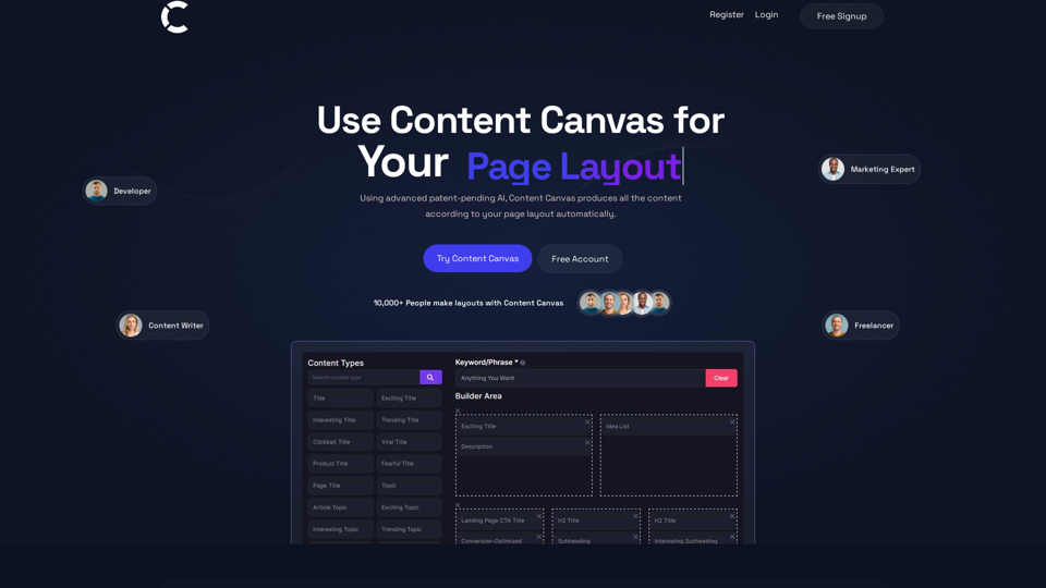 Content Canvas: Free AI Content Layout Tool